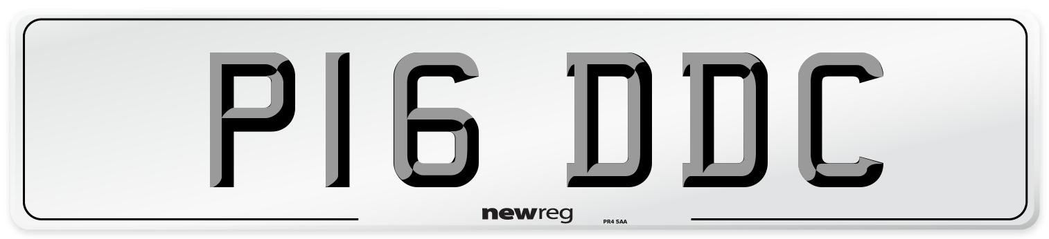 P16 DDC Number Plate from New Reg